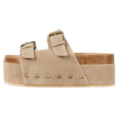 Beige Platform Sandal