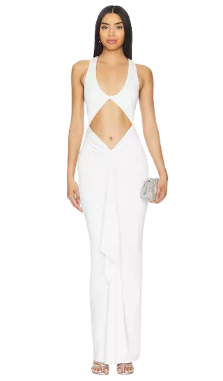 White Cutout Dress