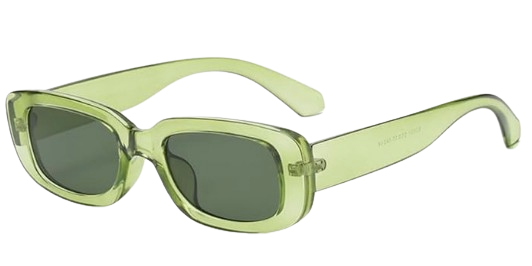 Green Square Glasses