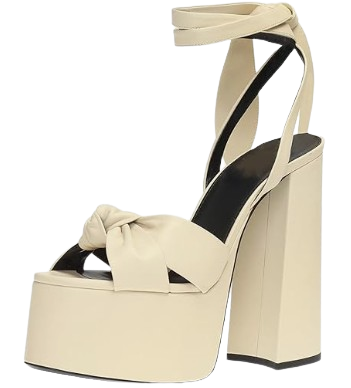 Cream Platform Heel