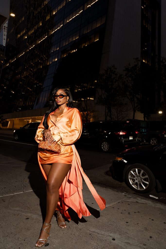 Orange ombre NYFW