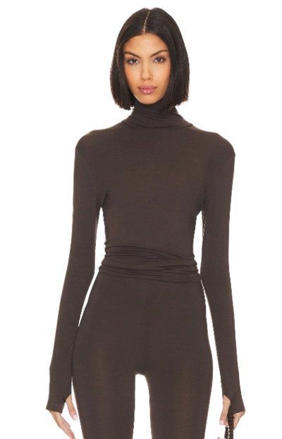 Slim Fit Turtleneck Top