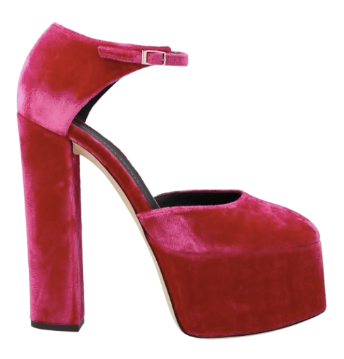 Bebe Velvet Platforms