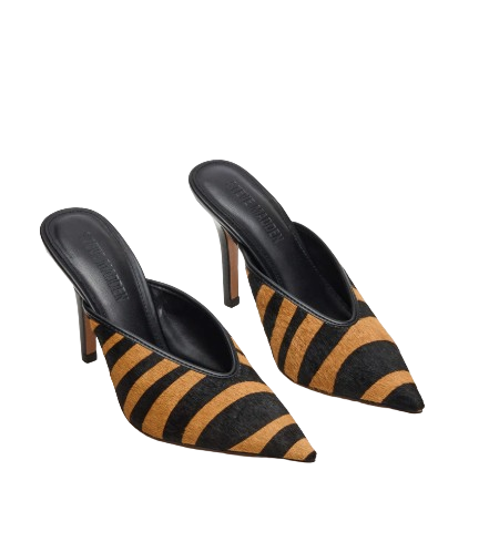 LITA Tiger Pointed-Toe Mule Pump Women’s Heel