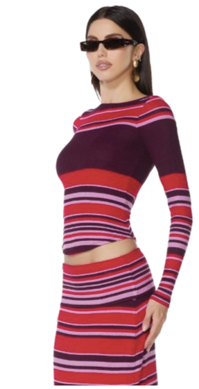 Madsen Top – Striped Kiss